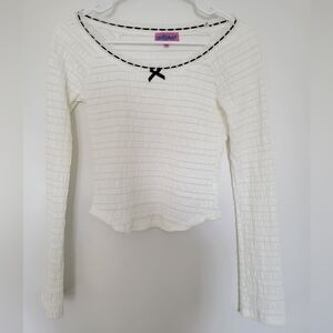 White Smocked Long Sleeve